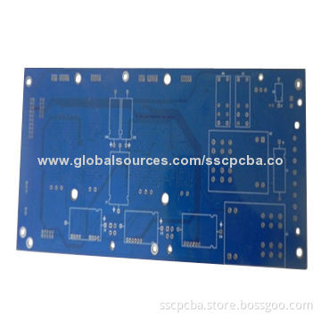 Double-layer PCB with Lead-free HASL, Tin/Gold/Silver Plating Surface Finish, Made of FR4